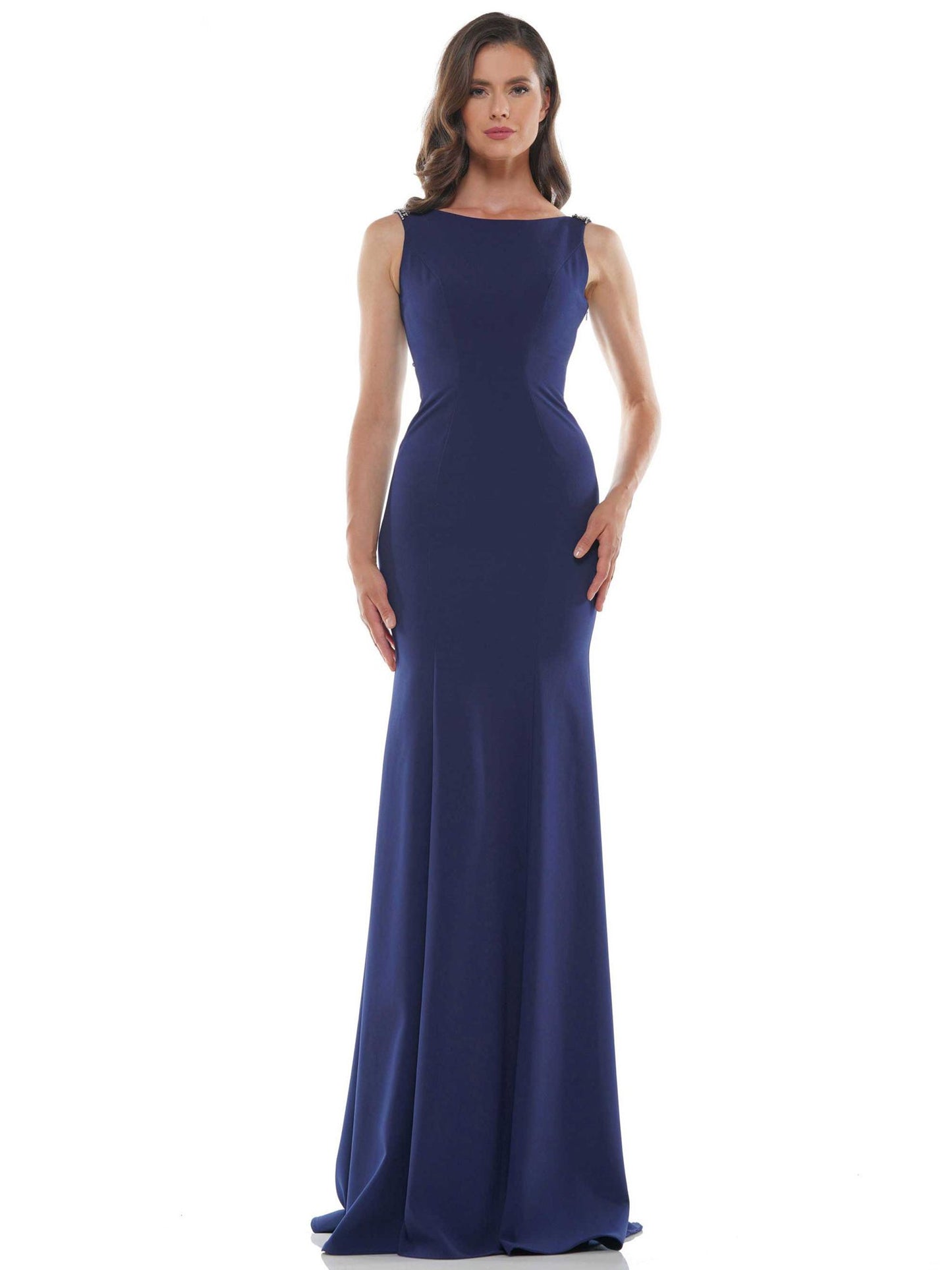Marsoni by Colors Scoop Neck with Beaded Embellishment Evening Dress M140