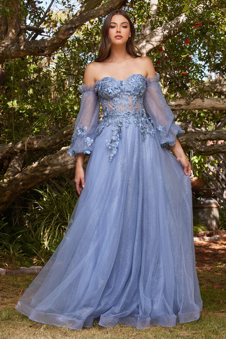 Cinderella Divine 3D FLORAL CORSET GOWN CD962