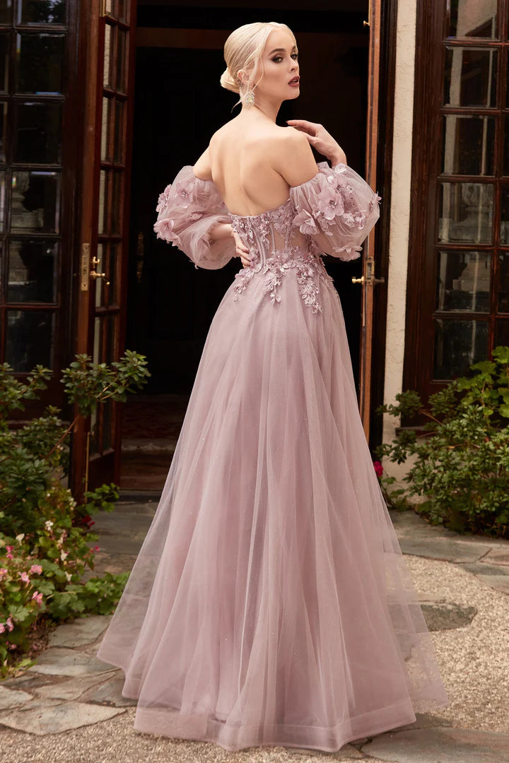 Cinderella Divine 3D FLORAL CORSET GOWN CD962