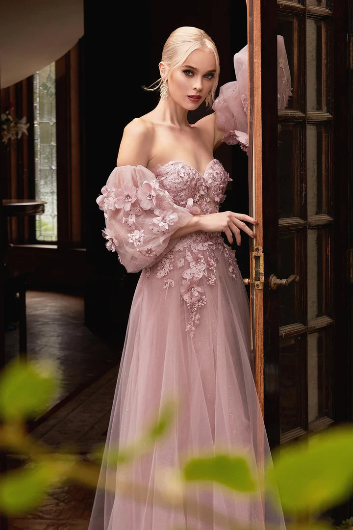 Cinderella Divine 3D FLORAL CORSET GOWN CD962