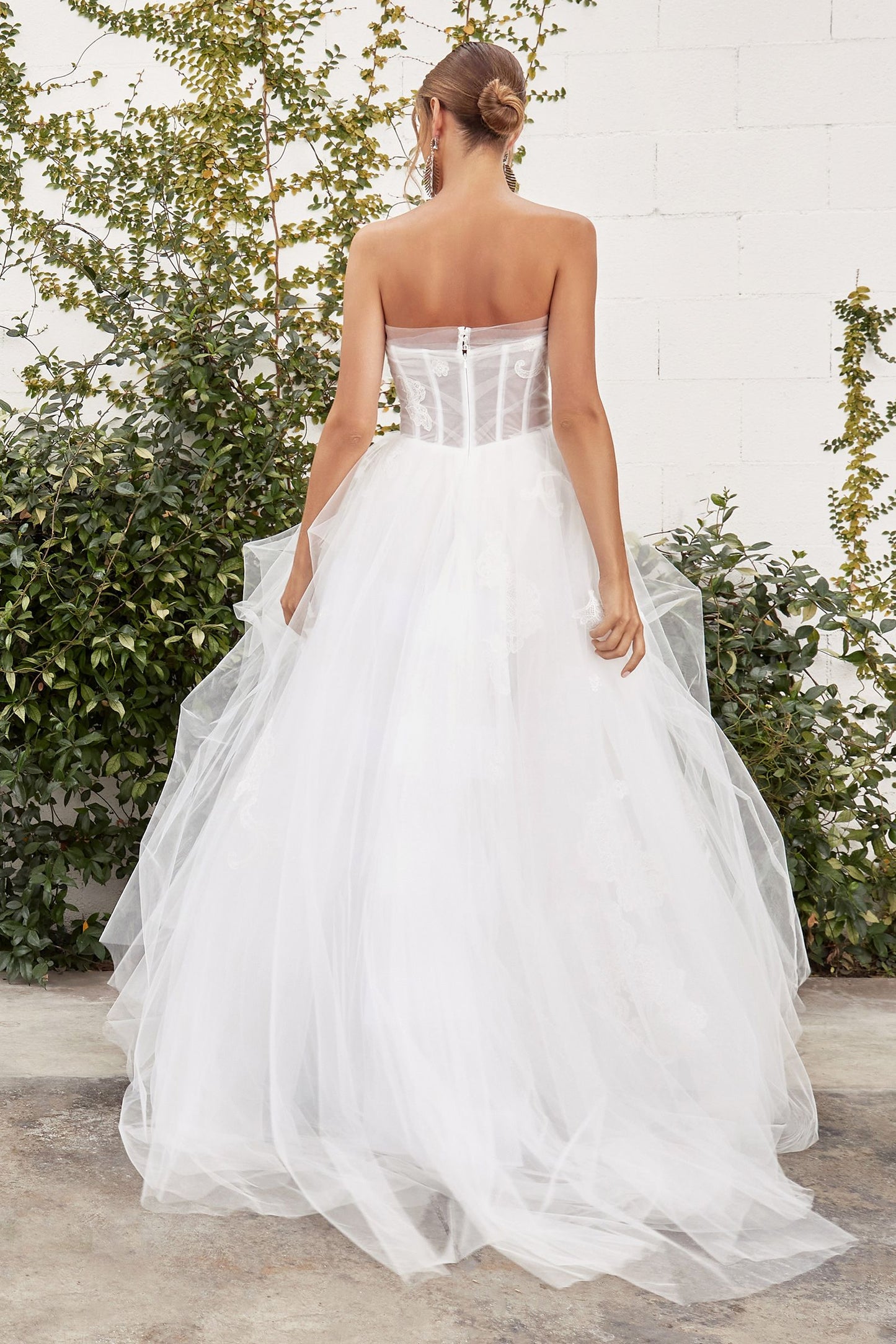 Andrea Leo - Aurora Tulle Strapless Wedding Gown Style #1050W