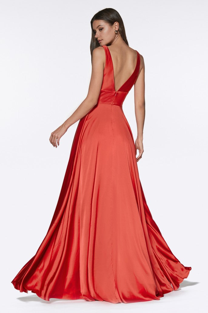 Cinderella Divine Satin A-line Dress Style #7469