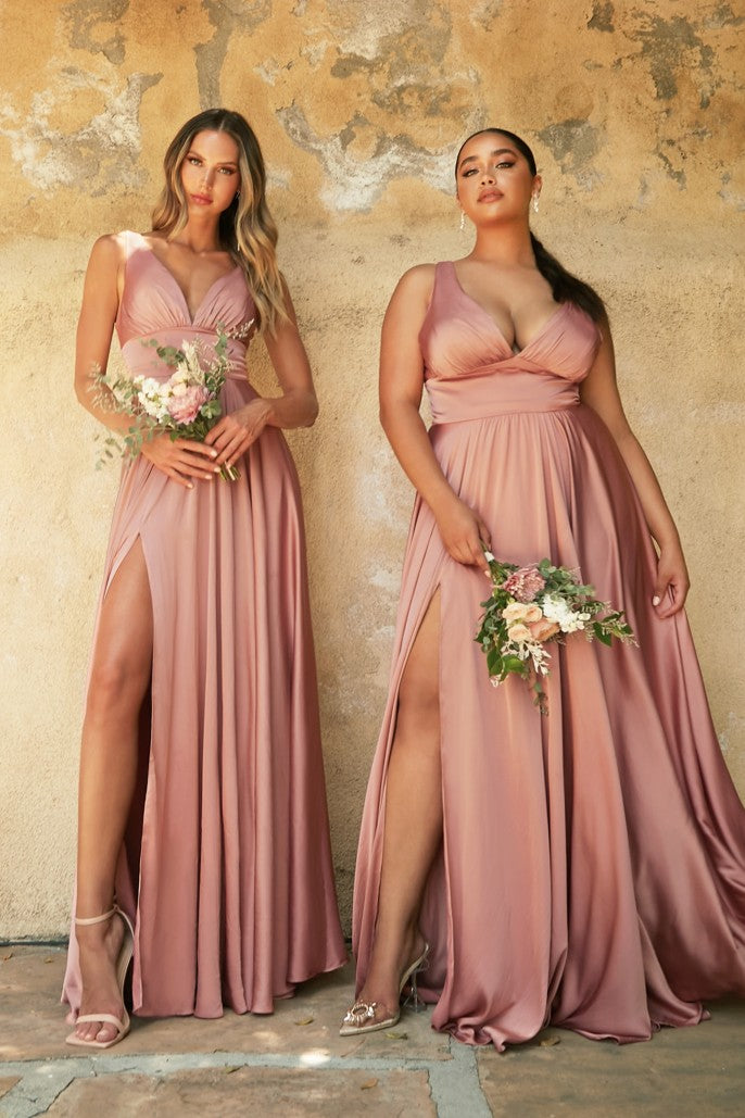 Cinderella Divine Satin A-line Dress Style #7469