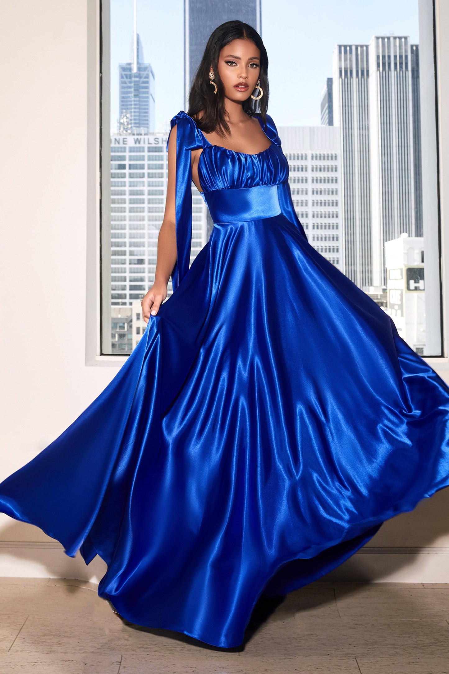 Cinderella Divine Soft Satin A-Line Gown Style #7490
