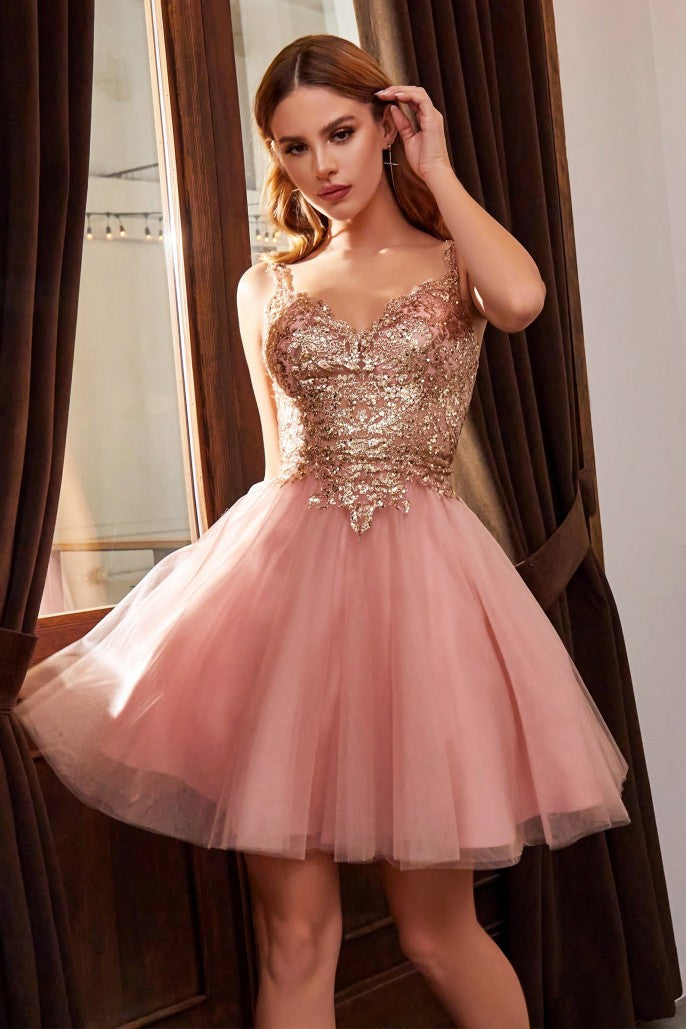 Cinderella Divine - Short Layered Cocktail Dress #9239