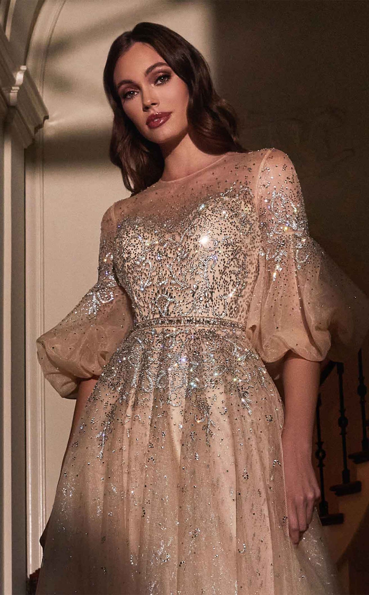 Cinderella Divine - Champagne Ball Gown Style #B703