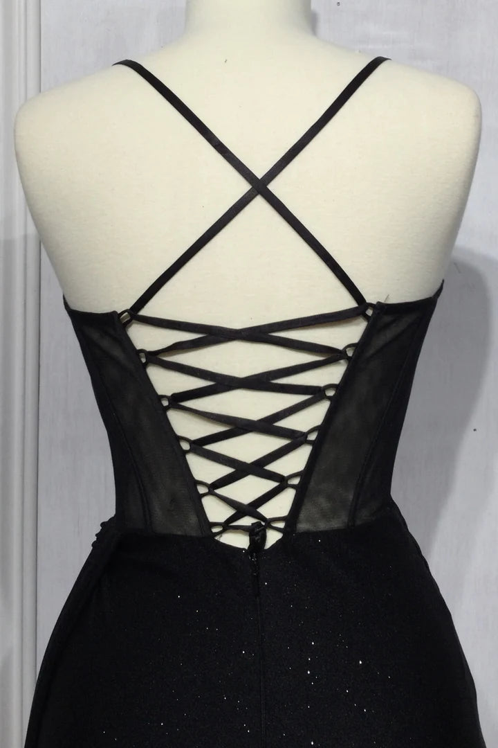 Cinderella Divine FITTED GLITTER SHEER CORSET GOWN CD274