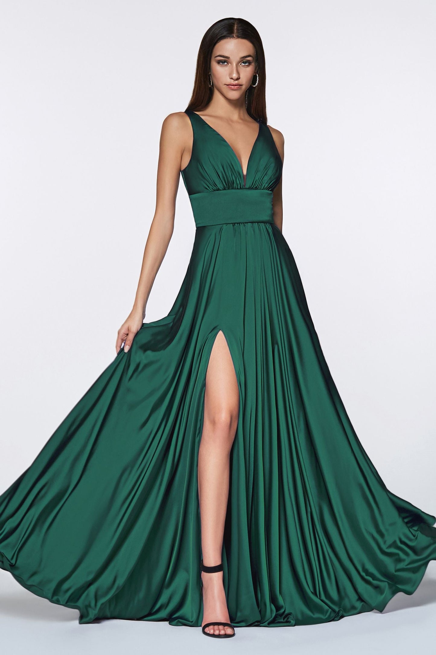 Cinderella Divine Satin A-line Dress Style #7469