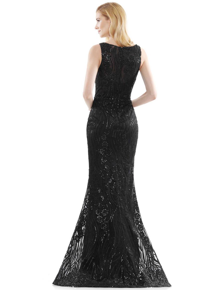 Marsoni by Colors Fashionable bateau neckline glamorous Dress MV1047
