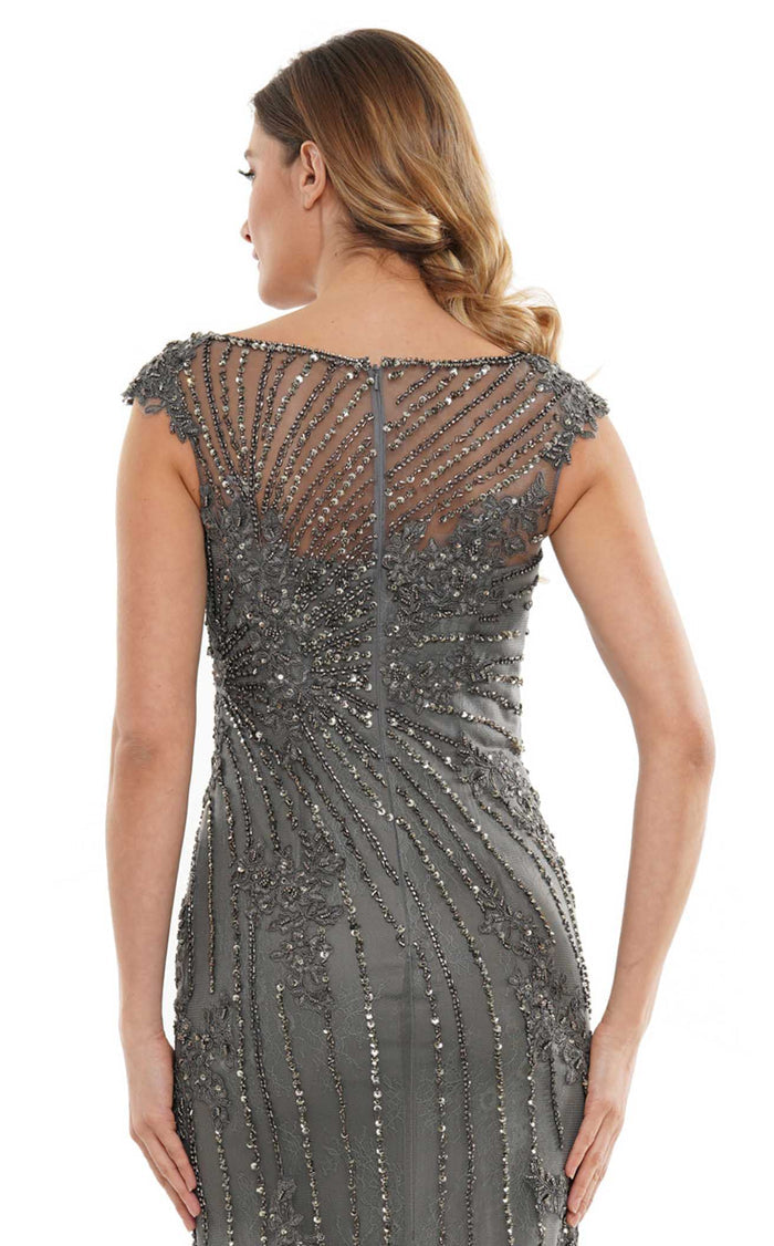 Marsoni by Colors Beaded Tulle Embroidered Mesh/ Lac MV1128