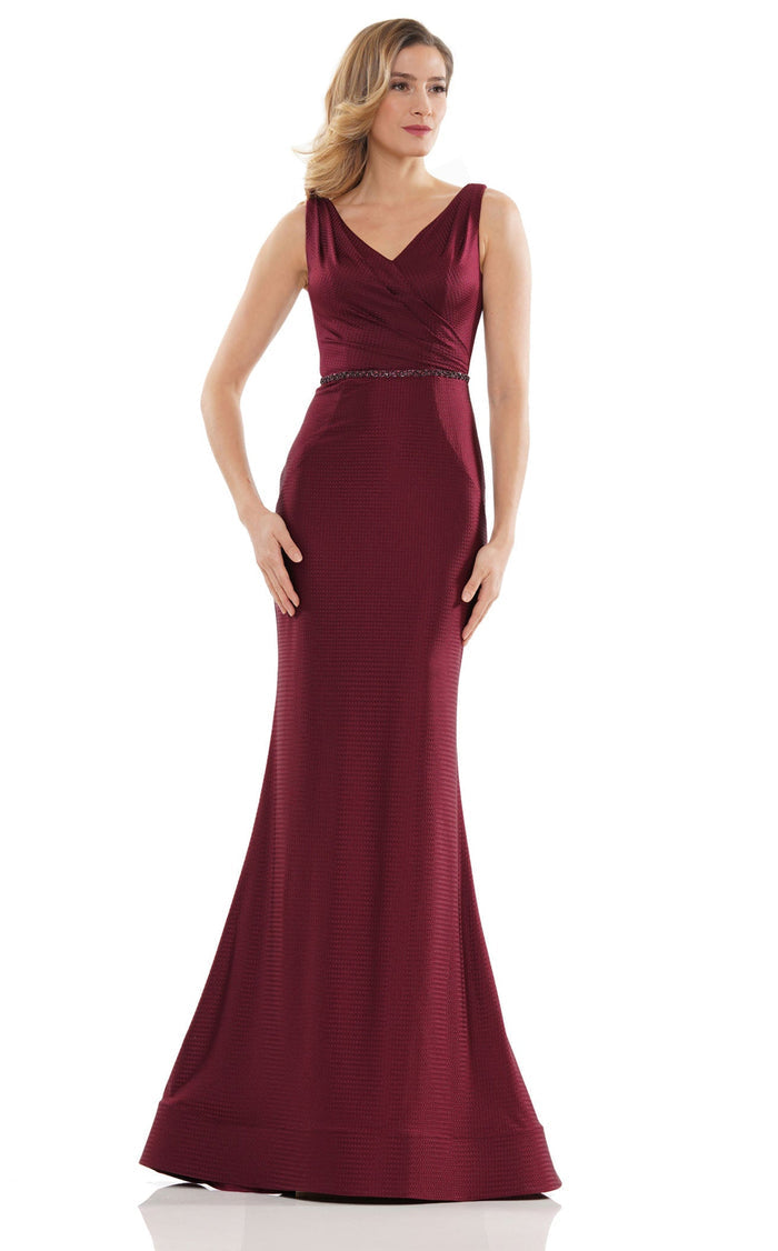 Marsoni by Colors Herringbone Woven Fit and Flare Sleeveless Trumpet Dress MV1152