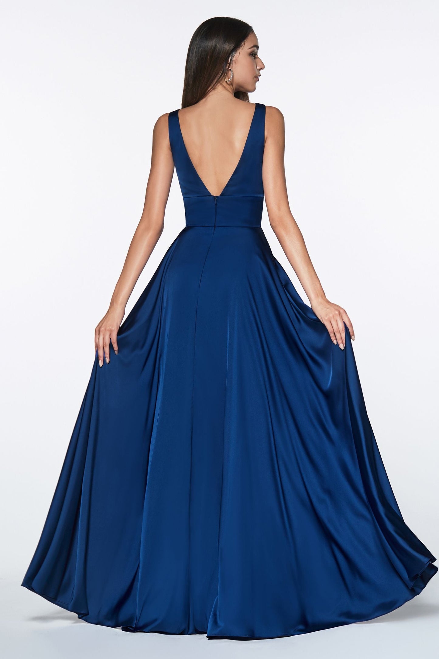 Cinderella Divine Satin A-line Dress Style #7469