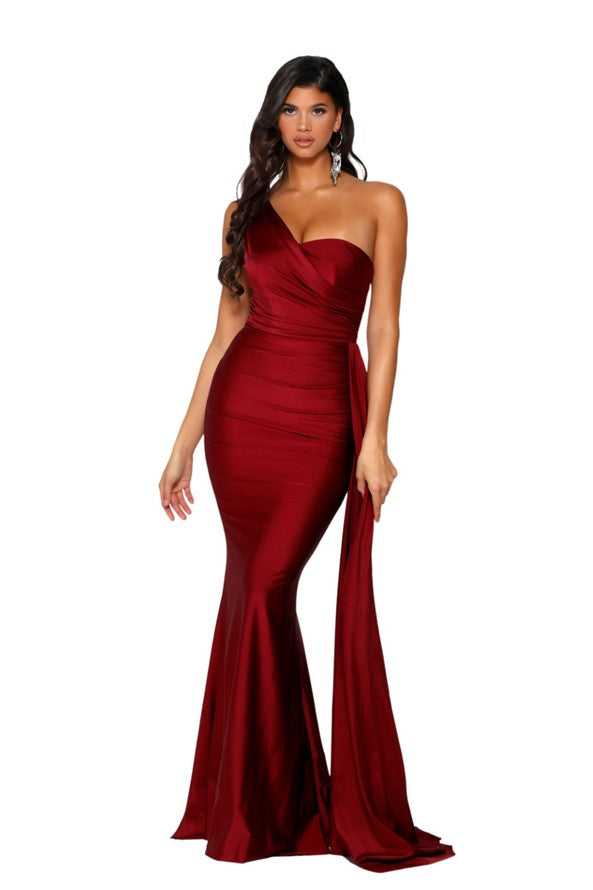 Portia & Scarlett Satin Gown Style # PS6321