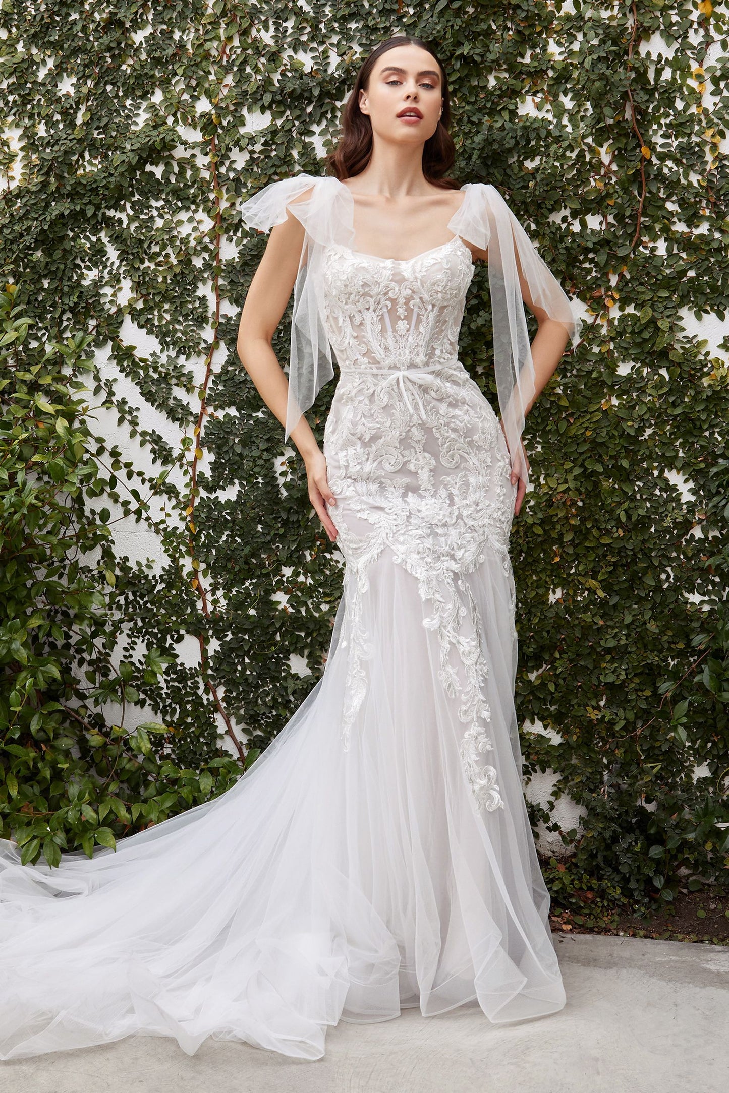 Andrea Leo - Beatrice Lace Corset Mermaid Wedding Gown Style #A1086W