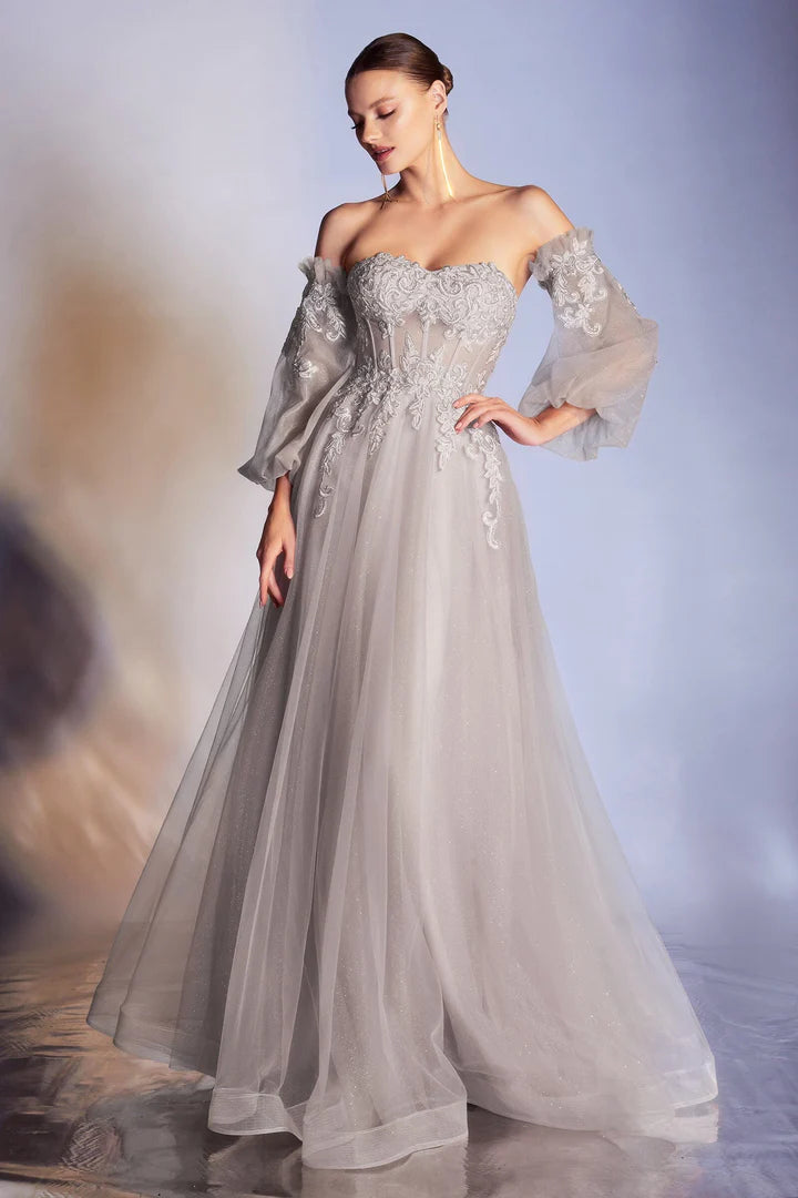 Cinderella Divine APPLIQUE CORSET GOWN CD948