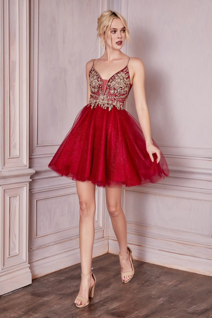 Cinderella Divine - Short A - Line Cocktail Dress #CD0190