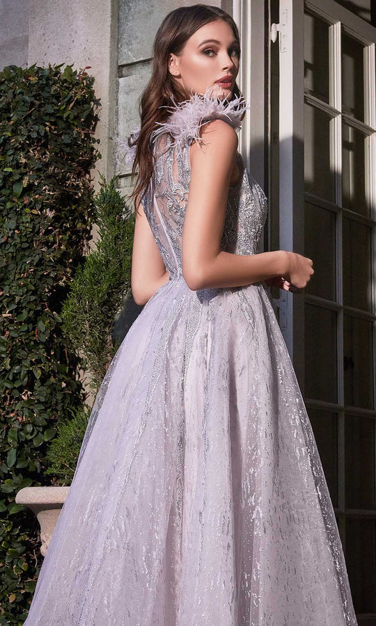Cinderella Divine - Feather Layered Tulle A-Line Dress Style #B704
