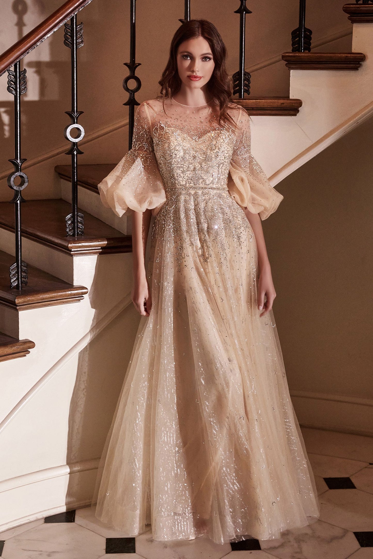 Cinderella Divine - Champagne Ball Gown Style #B703