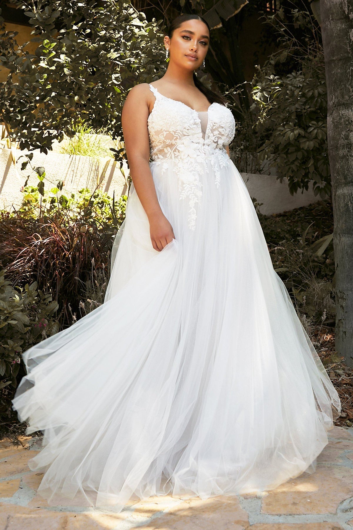 Cinderella Divine - Layered A-Line Tulle Bridal Gown CB072W