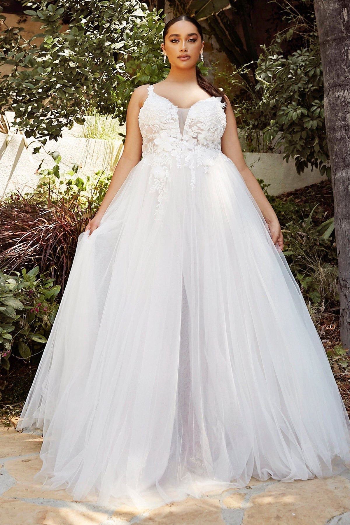 Cinderella Divine - Layered A-Line Tulle Bridal Gown CB072W