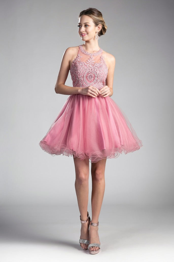Cinderella Divine - Short Layered Cocktail Dress #UJ0119