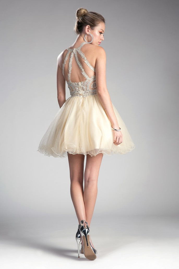 Cinderella Divine - Short Layered Cocktail Dress #UJ0119