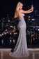 CD-J871
STRAPLESS SILVER EMBELLISHED GOWN