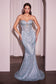 J871
STRAPLESS GLITTER EMBELLISHED GOWN