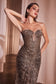 J871
STRAPLESS GLITTER EMBELLISHED GOWN