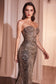 J871
STRAPLESS GLITTER EMBELLISHED GOWN