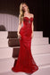 J871
STRAPLESS GLITTER EMBELLISHED GOWN