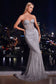 J871
STRAPLESS GLITTER EMBELLISHED GOWN