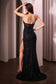 CD3929
STRAPLESS SEQUIN FITTED GOWN