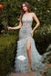 A1260
ONE SHOULDER EMBELLISHED LAYERED TULLE MERMAID GOWN