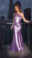 Cinderella Divine - Satin Fitted One Shoulder Dress CH164