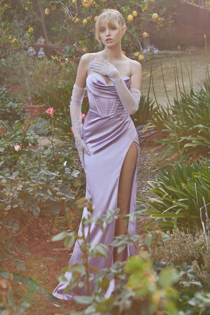 Cinderella Divine Corset Cowl Satin Gown #7483