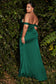 Cinderella Divine Soft Satin Optional Shoulder Curvy Fit Gown  Style #7488C