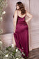 Cinderella Divine Soft Satin Fitted V-Neckline Curvy Fit Gown  Style #7489C
