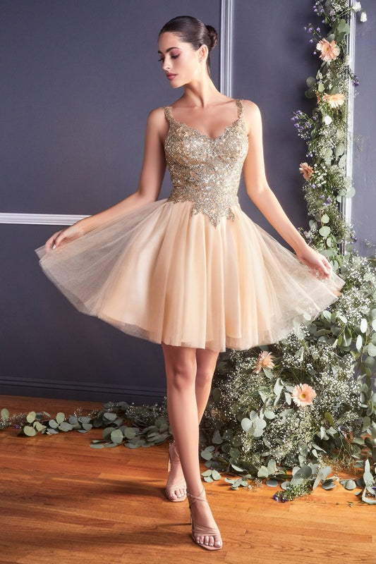 Cinderella Divine - Short Layered  Cocktail Dress #9239