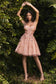 Cinderella Divine - Strapless A - Line Short  Dress  #9243