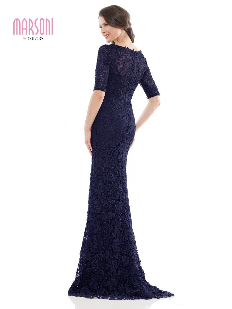Marsoni by Colors Embroidered Lace Trumpet unbeatable Dress MV1117