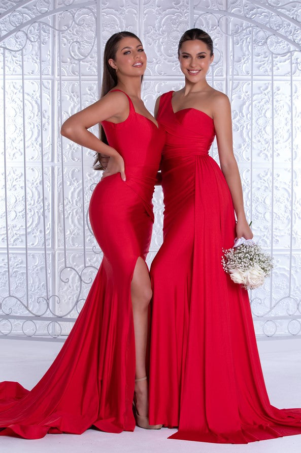 Portia & Scarlett Satin Gown  Style # PS6321