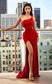 Cinderella Divine - Sexy Cut Out Fitted Long Dress with Leg Slit #Y023