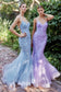Andrea Leo 3D Floral Beaded Mermaid Gown A1201