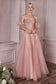 Cinderella Divine APPLIQUE STRAPLESS GOWN CD0191