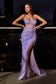Cinderella Divine - Strapless Fitted Glitter Gown Style #CB084