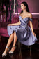 Cinderella Divine - Short Satin Off The Shoulder Dress #CD0140