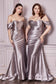 Cinderella Divine Satin Strapless Fitted Gown Style #CD163