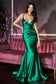 Cinderella Divine - Fitted Satin Mermaid Gown Style# CH236