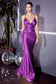 Cinderella Divine - Fitted Satin Mermaid Gown Style# CH236